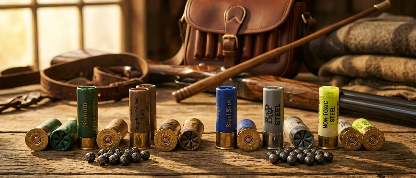 Cartuchos de munici&oacute;n sin plomo alternativas acero bismuto